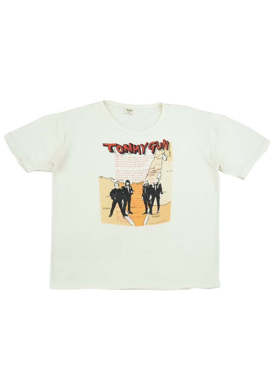 70's CLASH ''TOMMY GUN'' Tシャツ 実寸(S位) ヨーロッパボディ