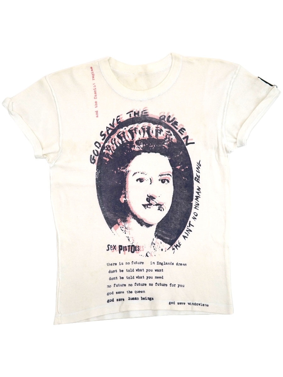 70's SEDITIONARES ''SEX PISTOLS GOD SAVE THE QUEEN'' インサイドアウトプリント Tシャツ 実寸(S位)
