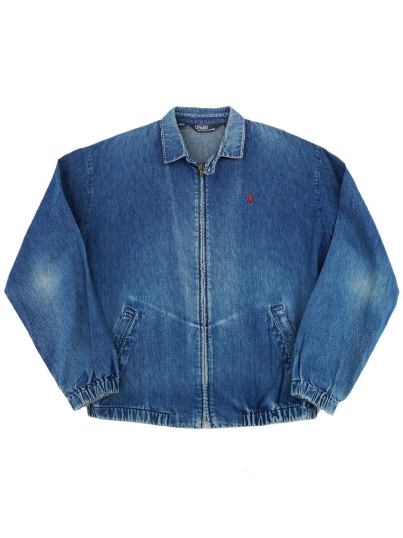 ラルフローレン スイングトップ　デニム　US-Mサイズ　90's USA製　短丈 90's USA製 Polo Ralph Lauren”ラルフローレン”デニム