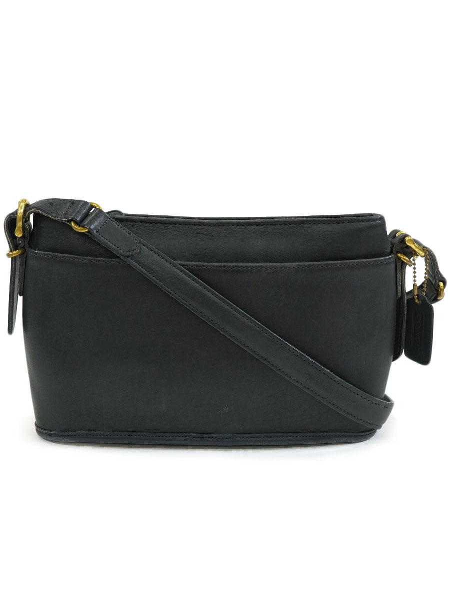 良品】COACH レザー製バッグ ショルダー金具付き