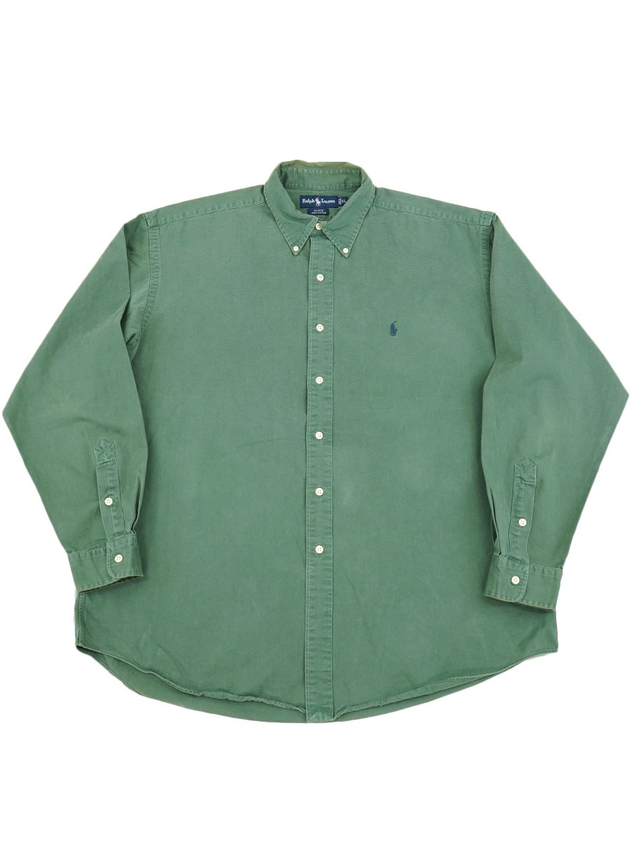 ラルフローレン BLAKE 100% COTTON L/S B.D.シャツ 表記(XL) シー