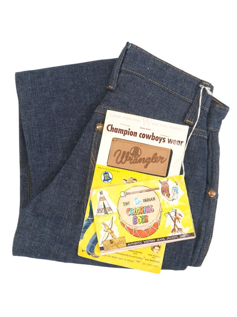 【極美品 限定品】Wrangler ユーロヴィンテージデニムパンツ 60's Wrangler 11BZ デニムパンツ 濃紺 表記(8) ギミーブック付きDEAD