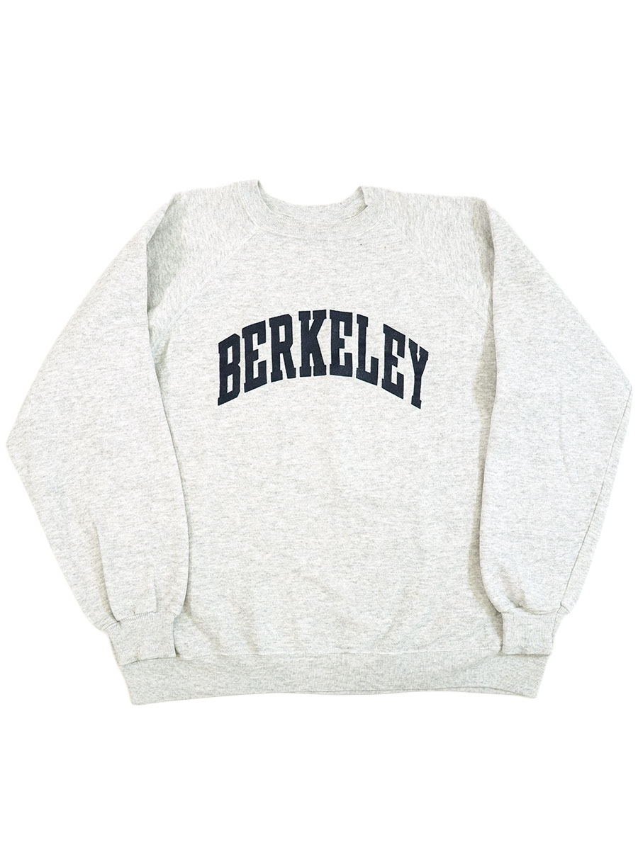 ヴィンテージ　ZIGZAG 両面プリント　ラグランスウェット USA製 90's Hanes ''BERKELEY'' ラグランスウェット 表記(XL) USA製