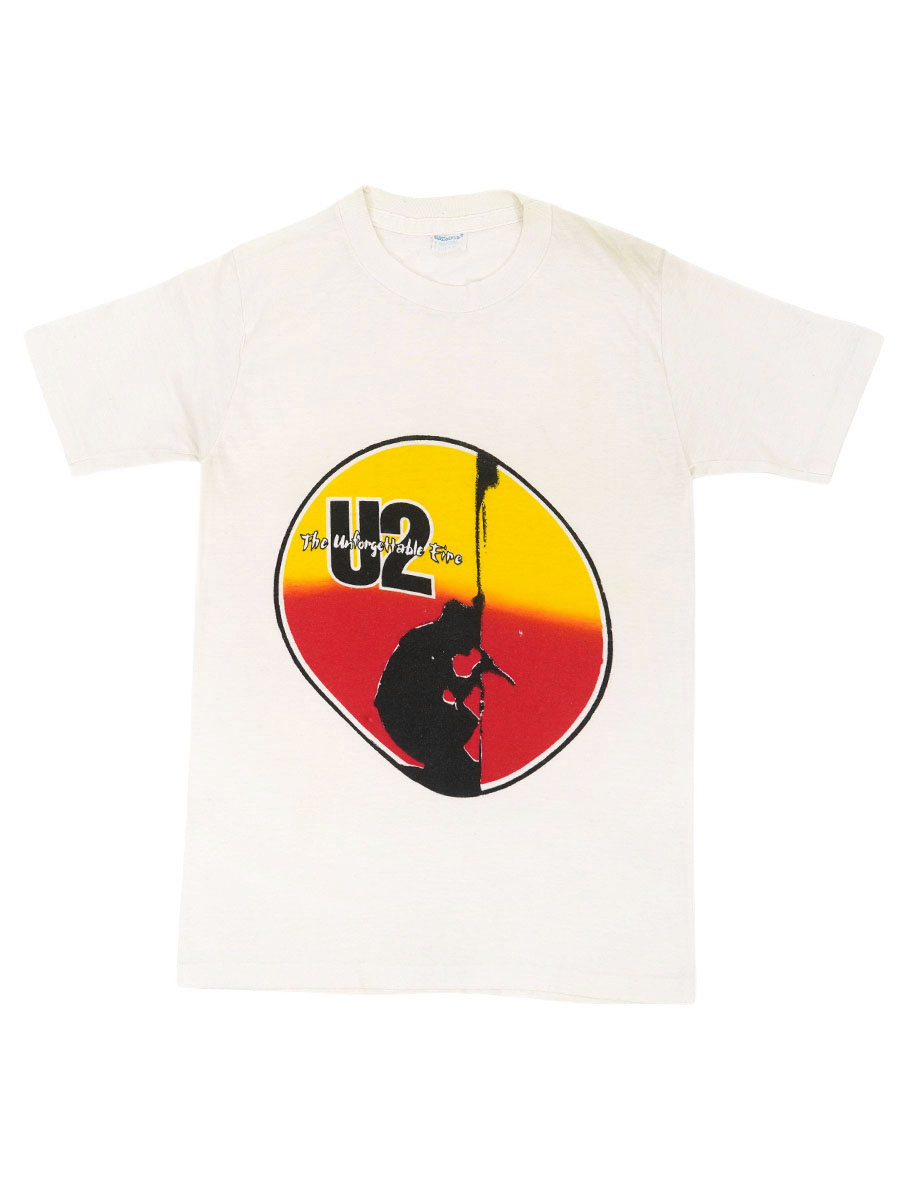 80's watson's U2 ''The Unforgettable Fire'' プリント Tシャツ 実寸(S位) CANADA製