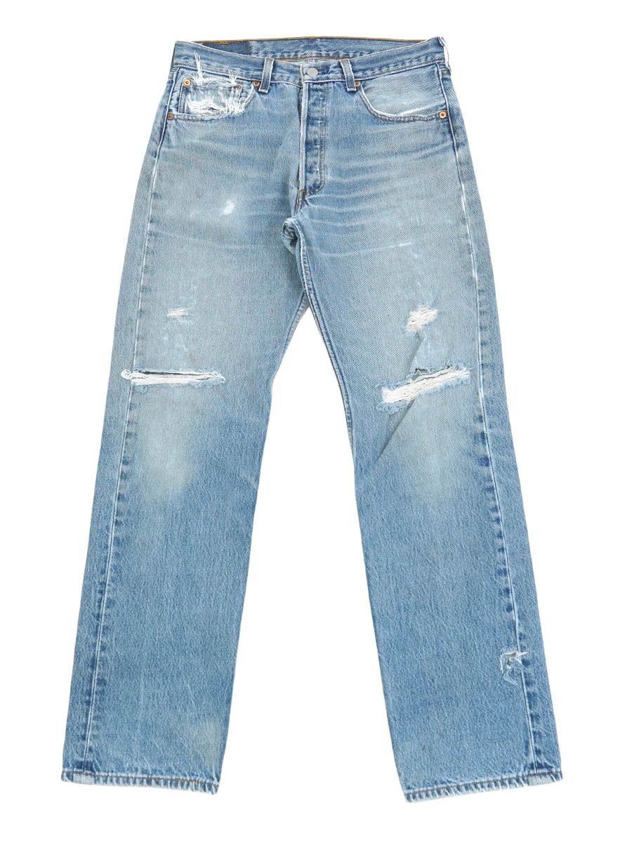 90's Levi's 501 デニムパンツ クラッシュ 表記(33x34) USA製