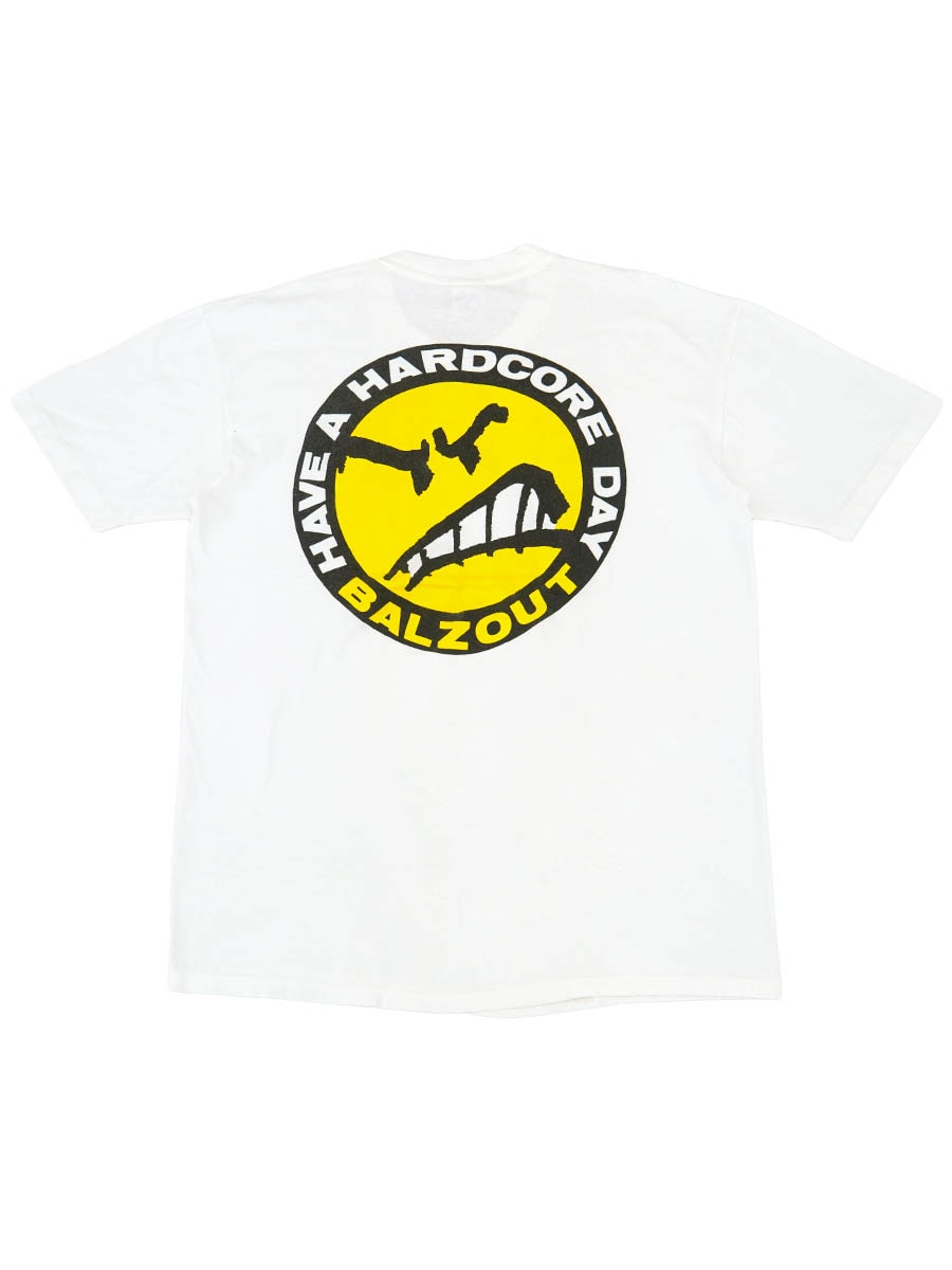 80's Stedman BALZOUT ''HAVE A HARDCORE DAY'' 両面プリントTシャツ