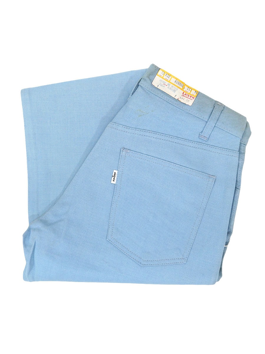 60s levis518 ビッグE カットオフ ビンテージ　サックスブルー 60's Levi's 518 BIG-E カツラギパンツ サックスブルー 表記