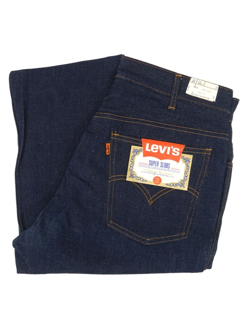60's Levi's 606 オレンジタブ BIG-E デニムパンツ 真っ紺 表記(34x31