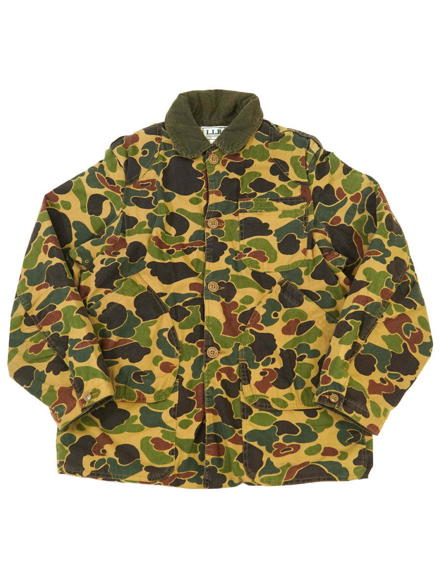 【新品未使用サンプル品】ブラックサイン パラフィンダックハンティングジャケット 80's L.L.BEAN ダックハンターカモ ハンティングジャケット 表記