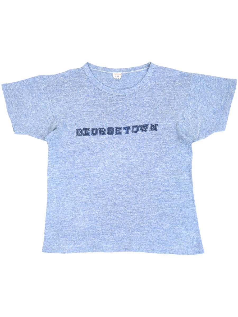 60's ランタグ チャンピオン ''GEORGETOWN'' 染み込みプリント Tシャツ