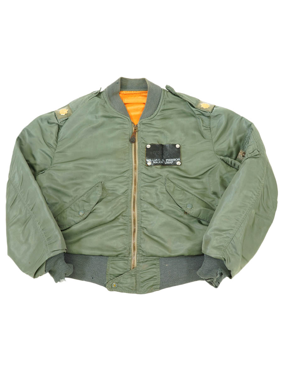 60's～ U.S. AIR FORCE L-2B フライトジャケット 実寸(M位) 階級