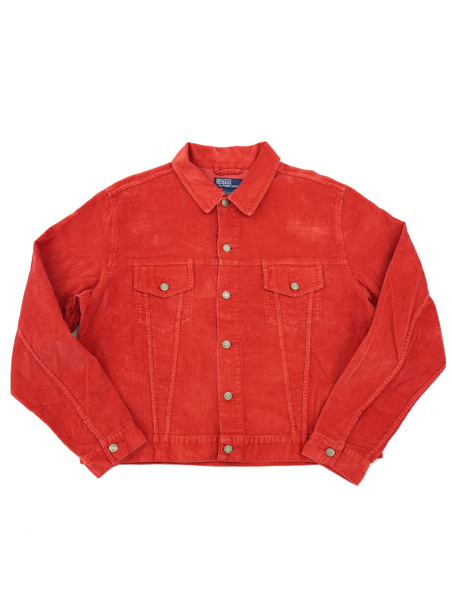 ラルフローレン コーデュロイ トラッカージャケット コーラル