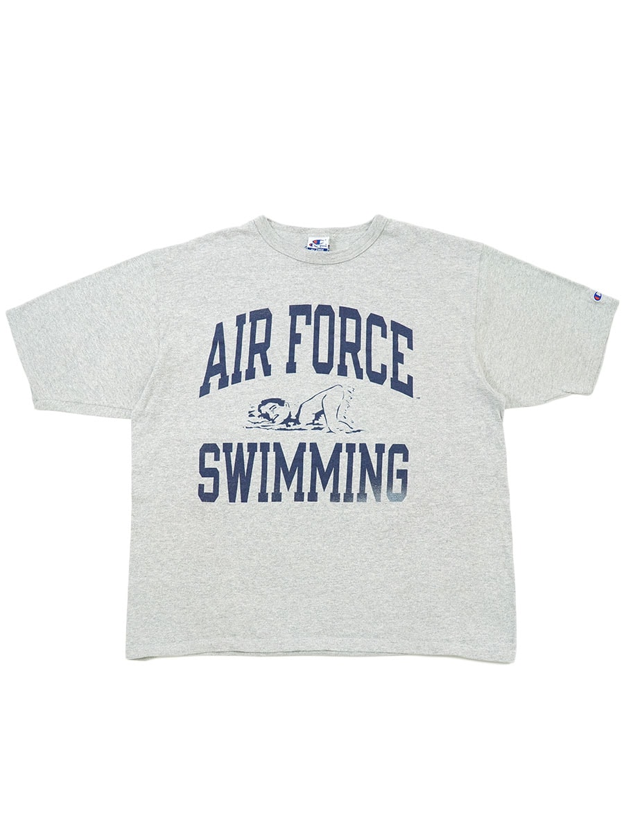 90's 青刺繍タグ チャンピオン ''AIR FORCE SWIMMING'' Tシャツ