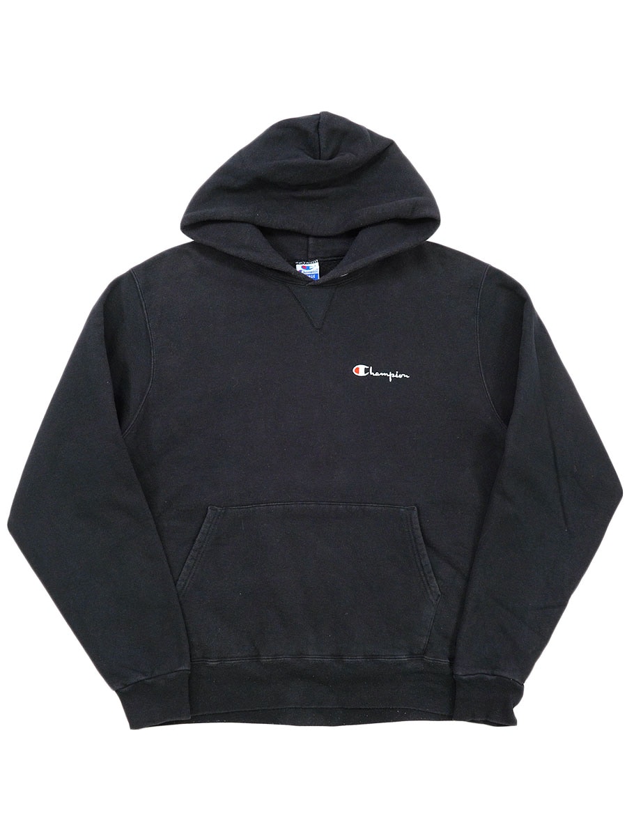 90's チャンピオン 前V スウェットパーカ 黒 表記(XL) USA製