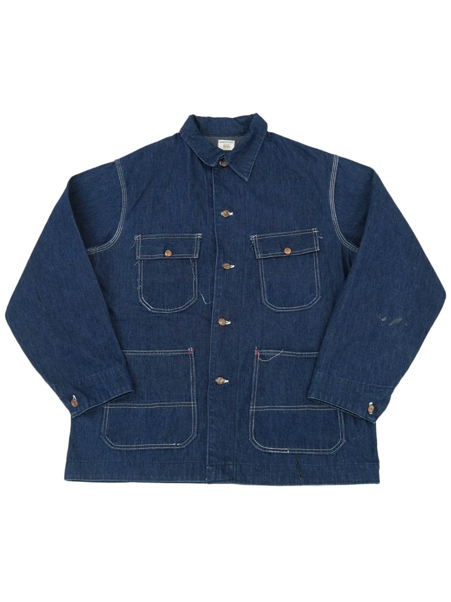 色落ち◎ 70s BIG SMITH カバーオール　デニム　ブルー　40 ML位 色落ち◎ 70s BIG SMITH カバーオール デニム ブルー 40 ML位