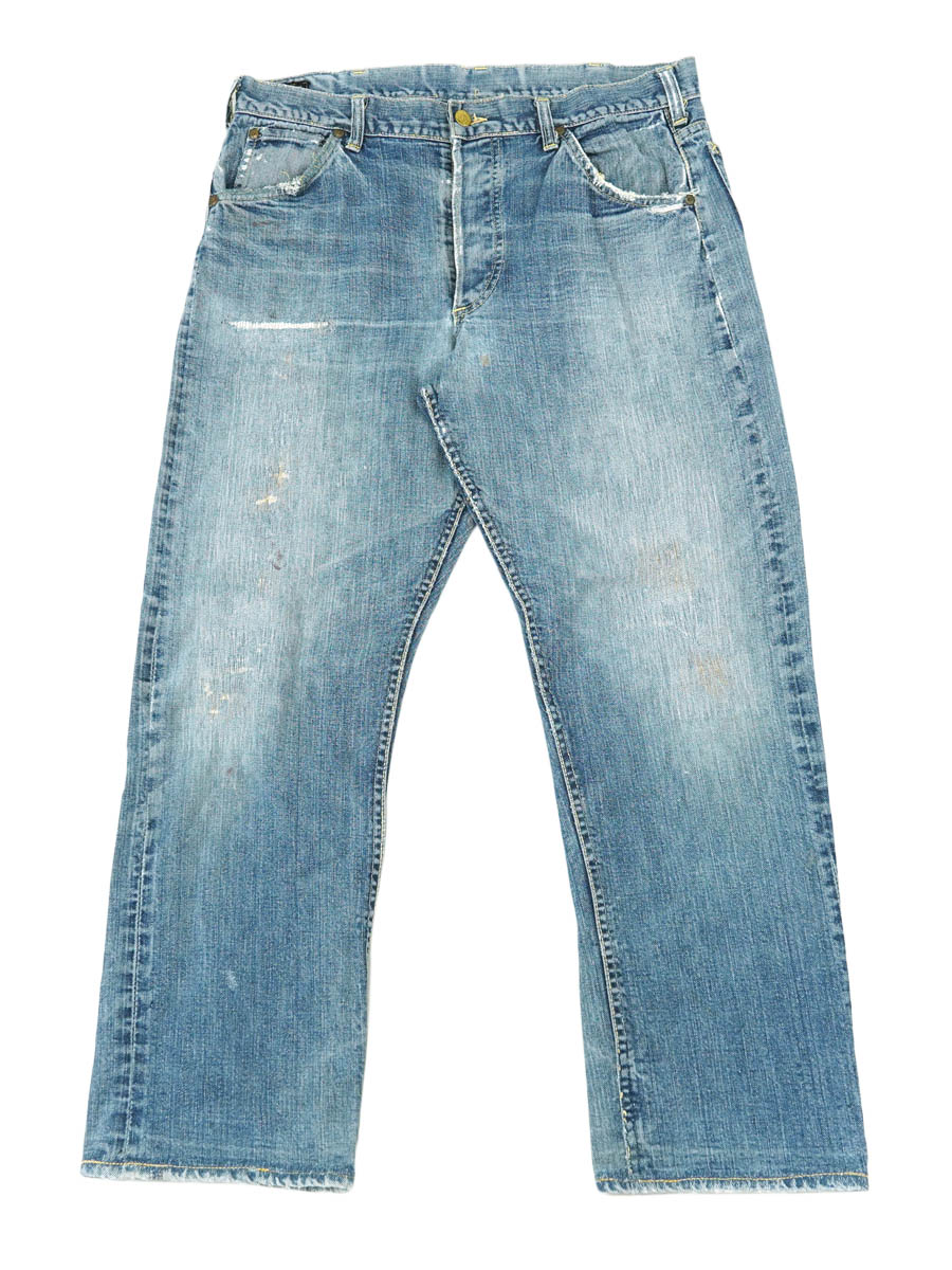Lee 60S 101 赤ミミ デニムパンツ サイド黒タグ ビンテージ 雰囲気◎ 60's～ Lee 101B サイド黒タグ デニムパンツ 味あり良雰囲気