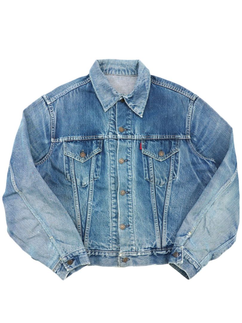 Levi's デニムジャケット bigE 60s 60's～ Levi's 70505 BIG-E デニムジャケット 濃青 良雰囲気