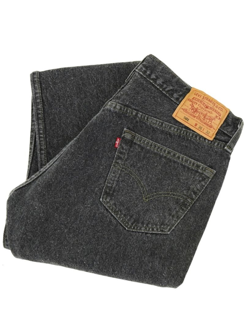 90's Levi's 501 ブラック デニムパンツ 表記(36x32) USA製