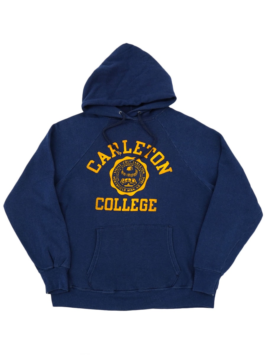 80's チャンピオン ''CARLETON COLLEGE'' 3段フロッキープリント