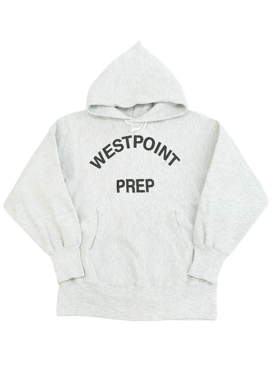 70s ランナーズタグ　west point チャンピオン　ナイロンL リバース 90's 刺繍タグ チャンピオンRWパーカ ''WEST POINT PREP'' 黒