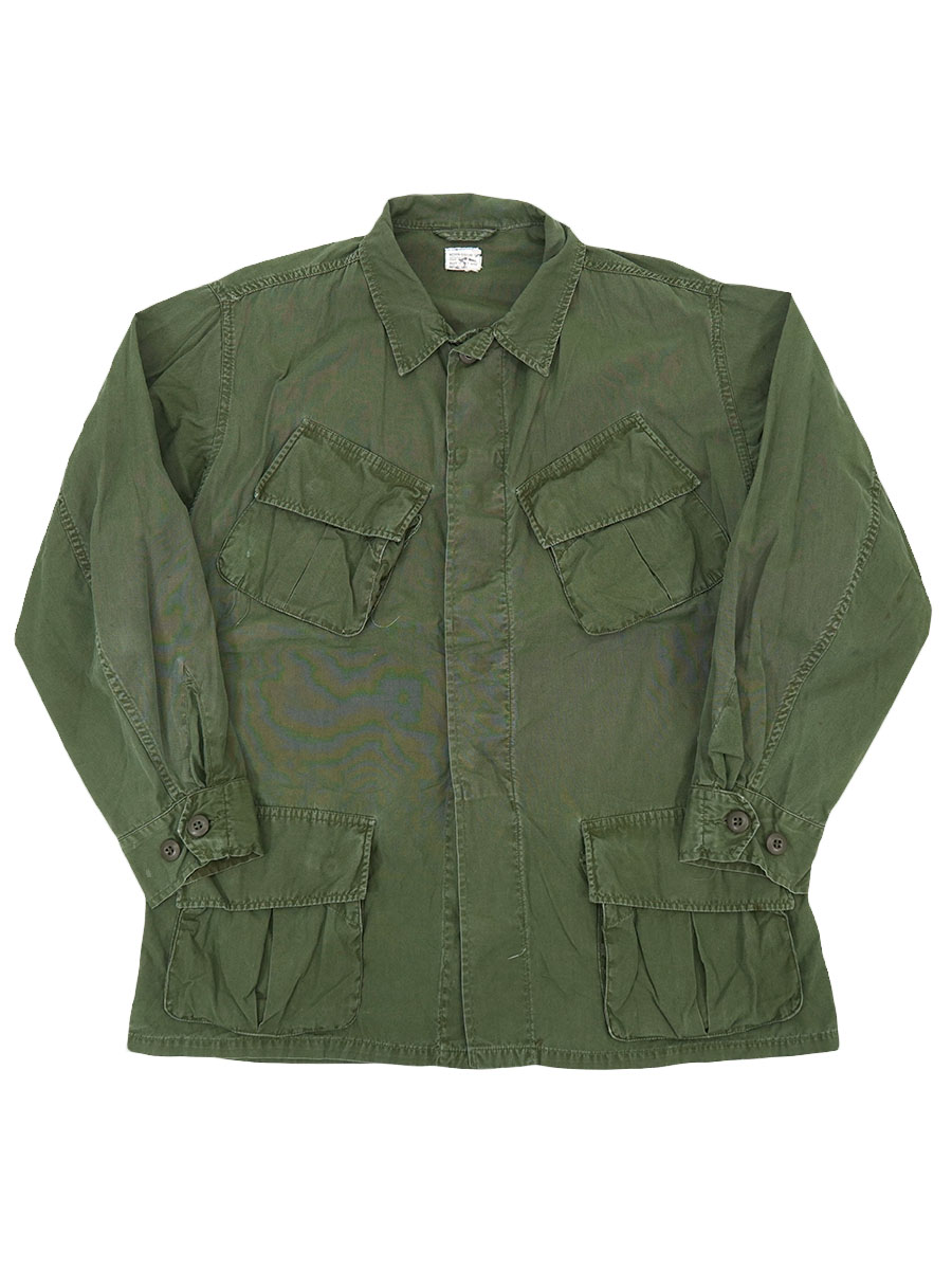 米軍　ジャングルファティーグジャケット￼ 3rd ノンリップ　移行期　S-S 米軍 ジャングルファティーグジャケット￼ 3rd ノンリップ 移行