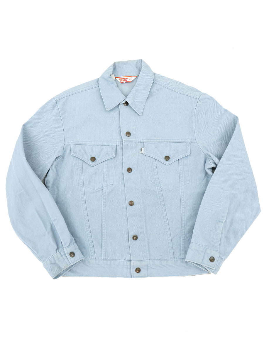 70's Levi's 70505 3rd型 コットンツイルJKT サックスブルー 表記(40