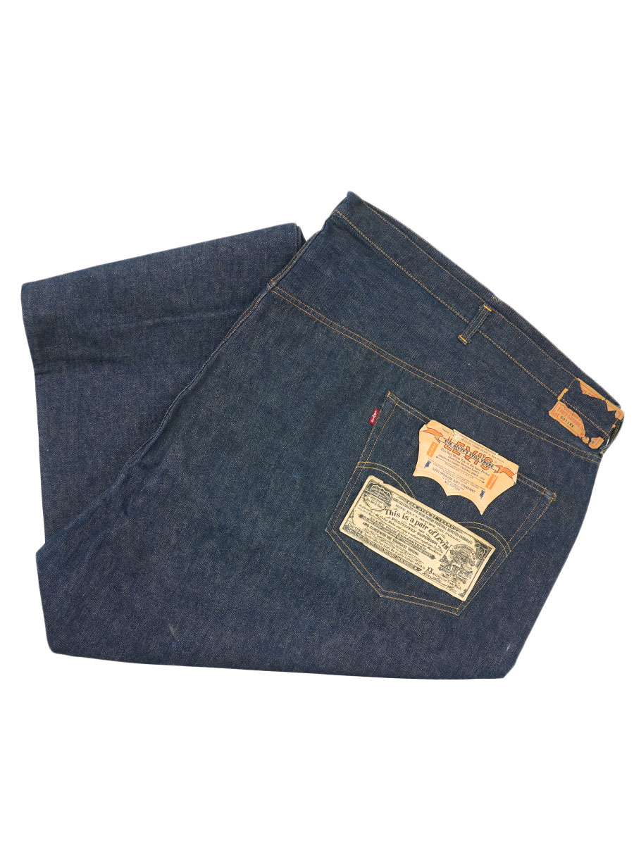 50's Levi's 501JXX ギャラパッチ デニムパンツ 濃紺極上色 表記(76x45