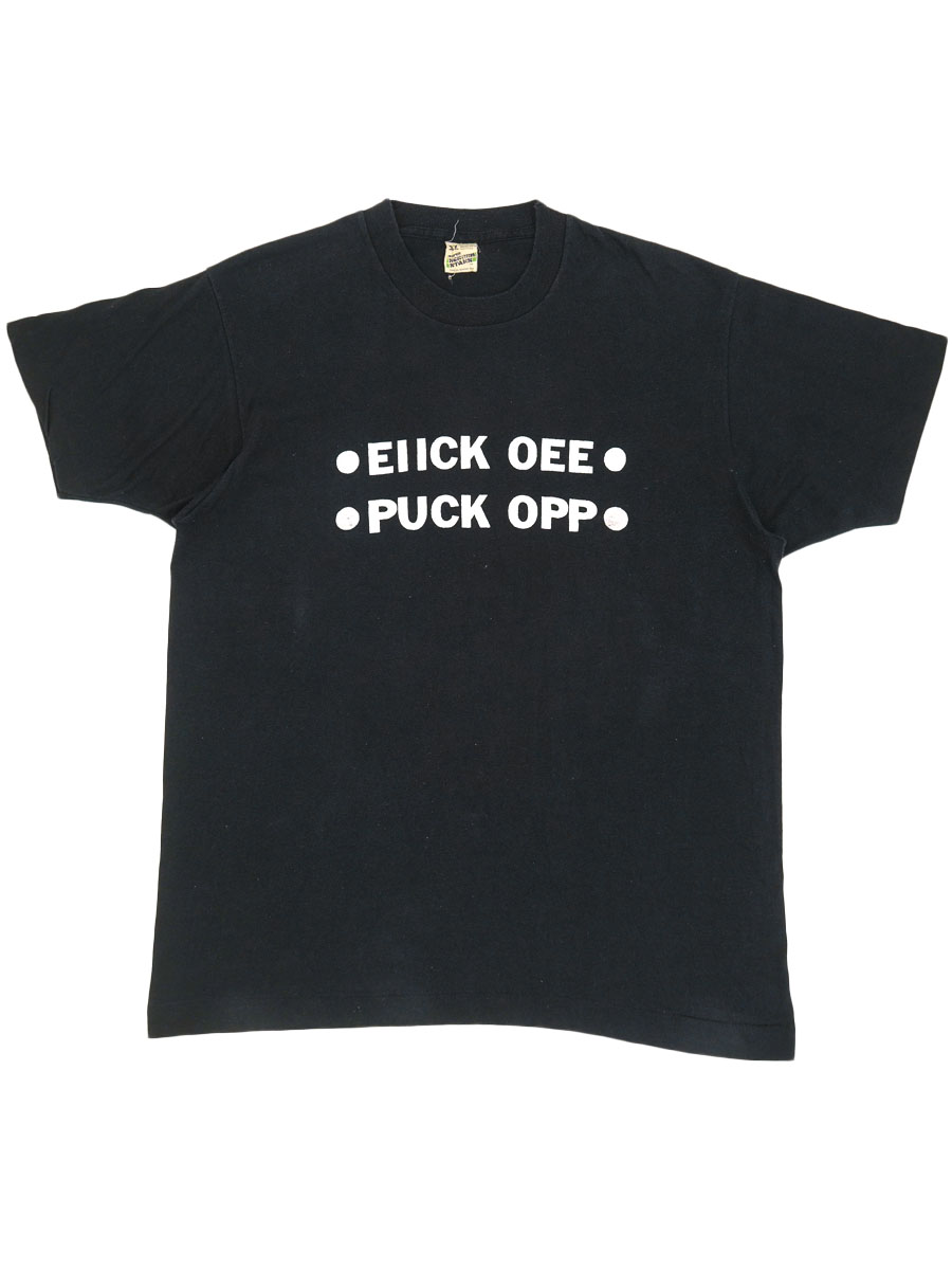 80's SCREEN STARS ''EIICK OEE PUCK POPP'' ギミックプリント T