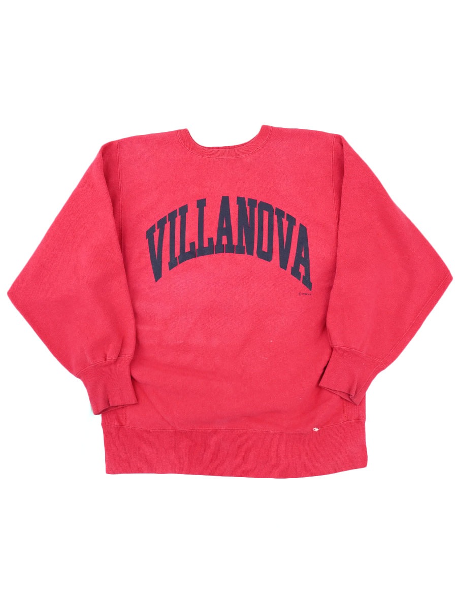 90's 刺繍タグ チャンピオンRW ''VILLANOVA'' ブライトピンク