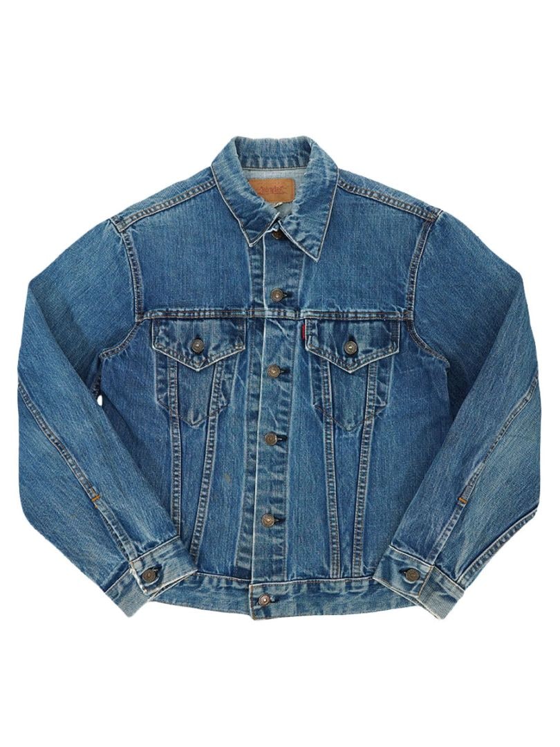 【極美品】60's Levi's 70505 Big-E デニムジャケット 38 60's～ Levi's 70505 BIG-E デニムジャケット 良雰囲気 実寸(38