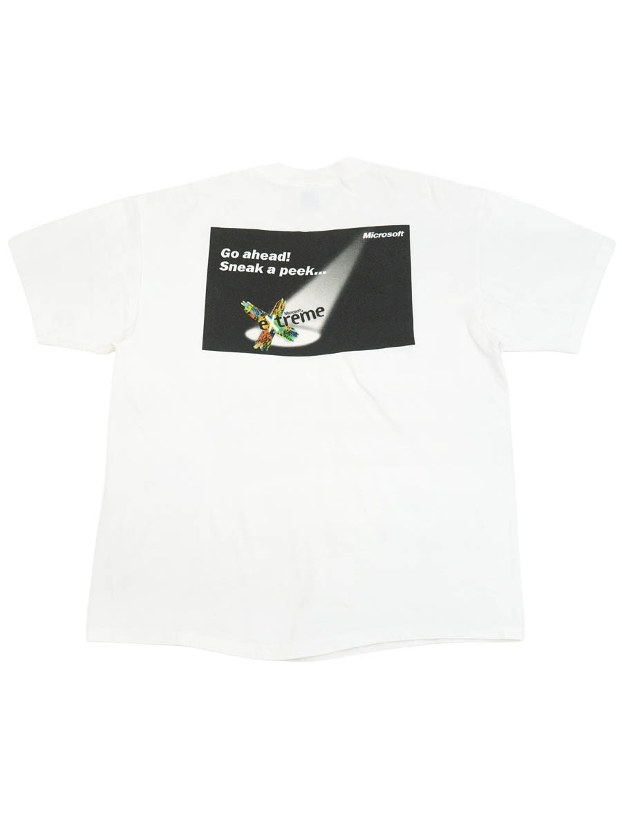 00's Hanes ''Microsoft extreme/Go ahead! Sneak a peek...'' 両面プリントTシャツ 表記(XL)