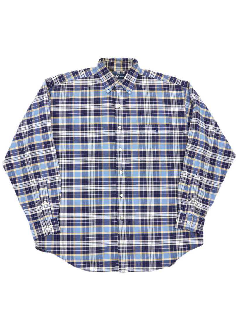 Ralph Lauren ネイビー ボタンダウンシャツ M POLO RALPH LAUREN ポロ ラルフローレン メンズ
