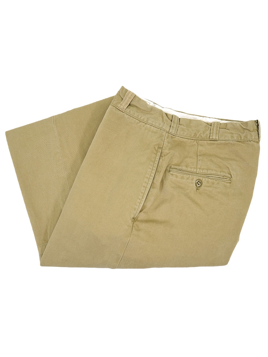 60's U.S.ARMY チノトラウザーズ ジッパーフライ 表記(33x29