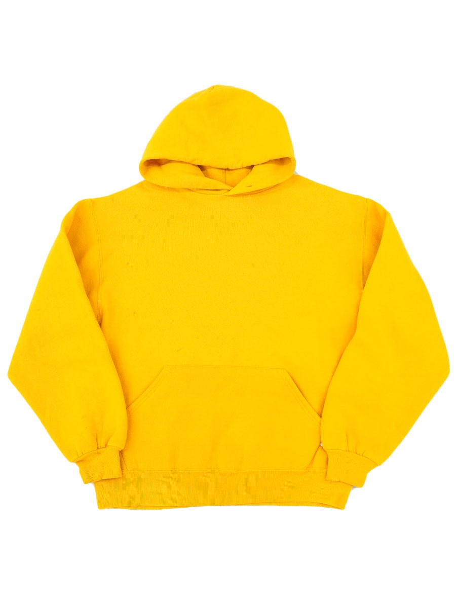 RUSSELL ATHLETIC イエローパーカー M 80年代〜90年代 90's RUSSELL ATHLETIC 無地スウェットパーカ イエロー 表記(M