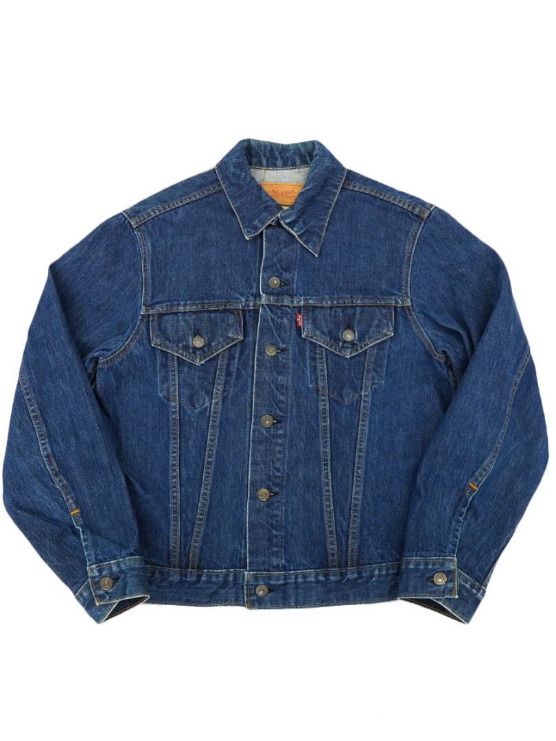 60's～ Levi's 70505 BIG-E デニムJKT 濃青 表記(42) パッチ残り