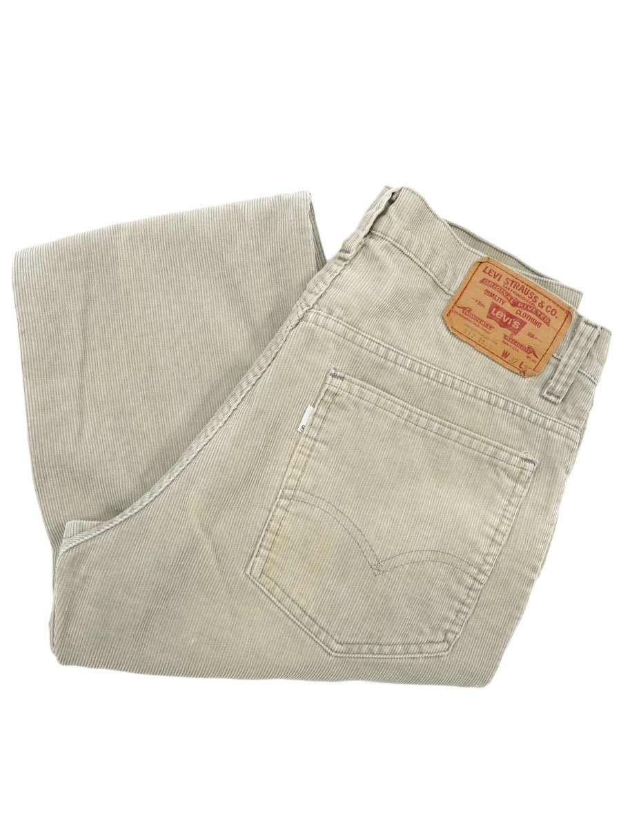 80's Levi's 517 コーデュロイパンツ ライトグレー 表記(32x32)