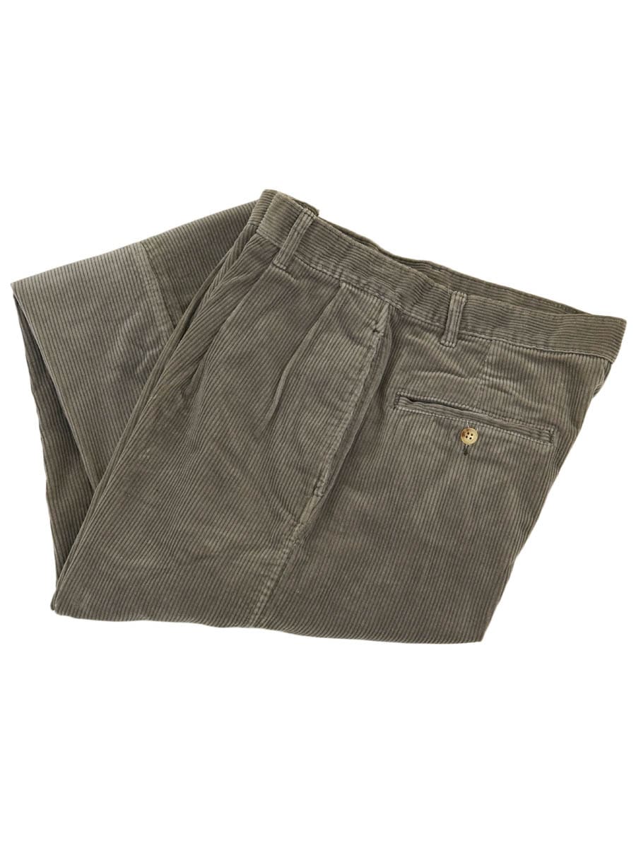 ラルフローレン PLEATED JEAN 太畝コーデュロイパンツ グレー