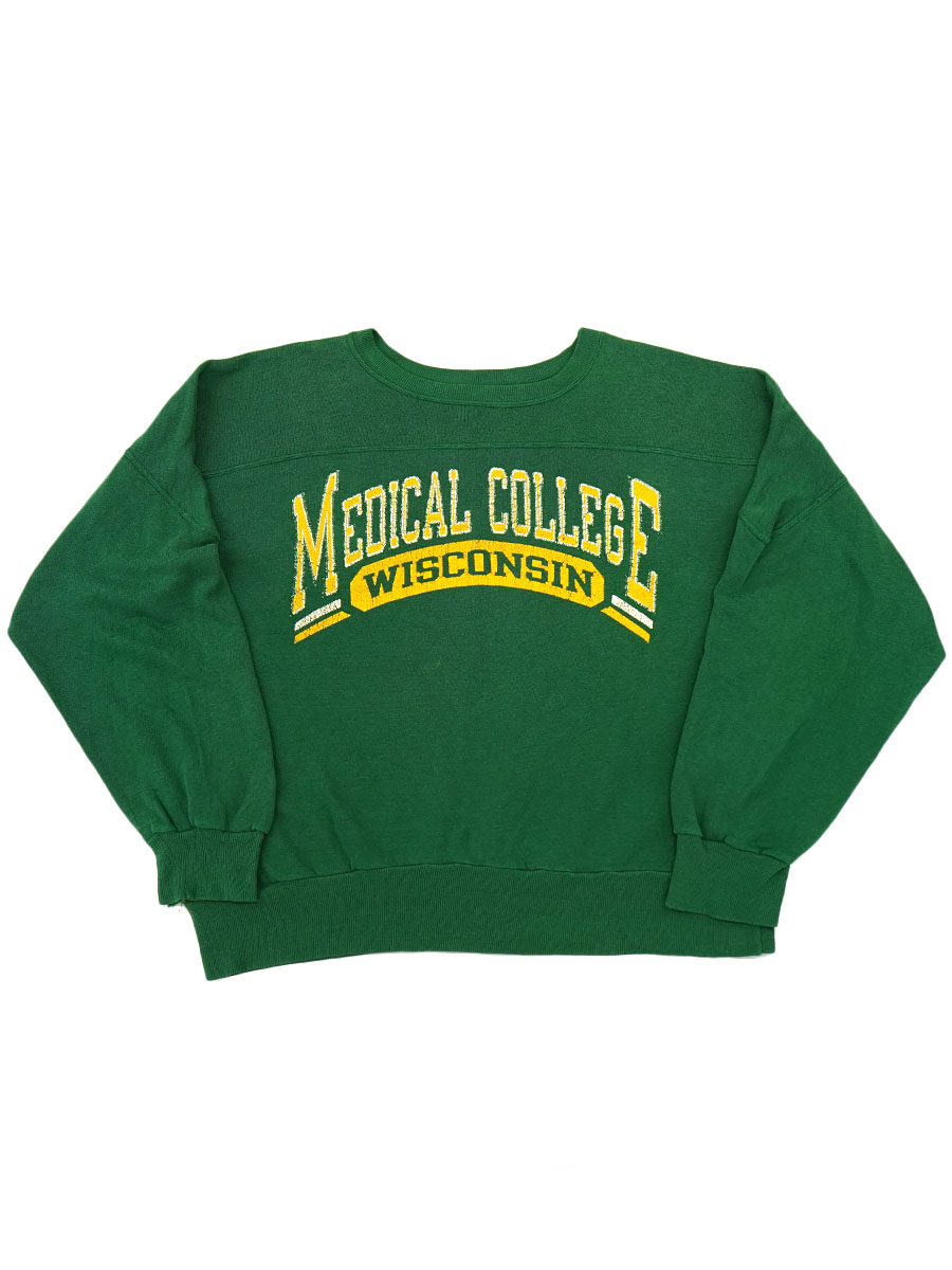 アメリカビンテージ スウェット Wisconsin 90's 青刺繍タグ チャンピオン ''WISCONSIN'' フットボール型