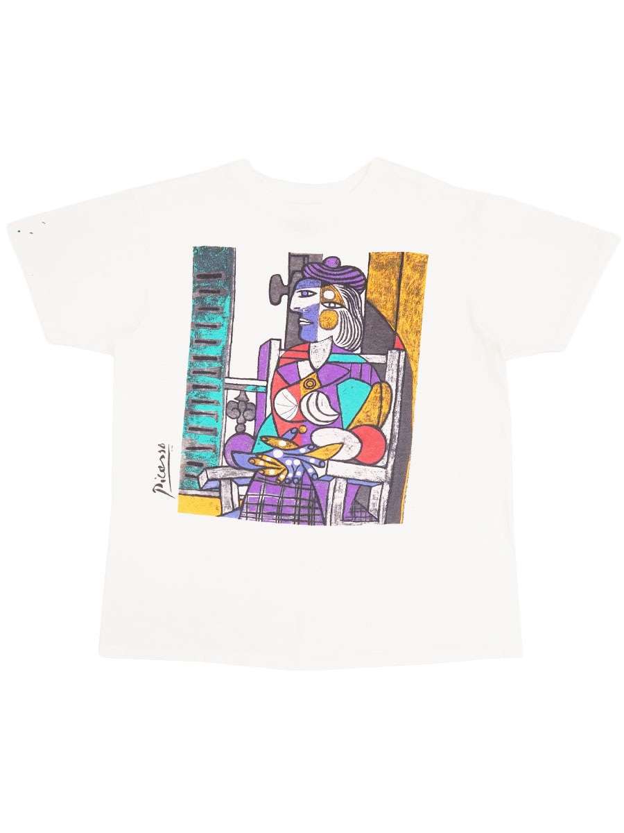 80's SIGNAL パブロ・ピカソ ''窓辺に座る女'' プリントTシャツ