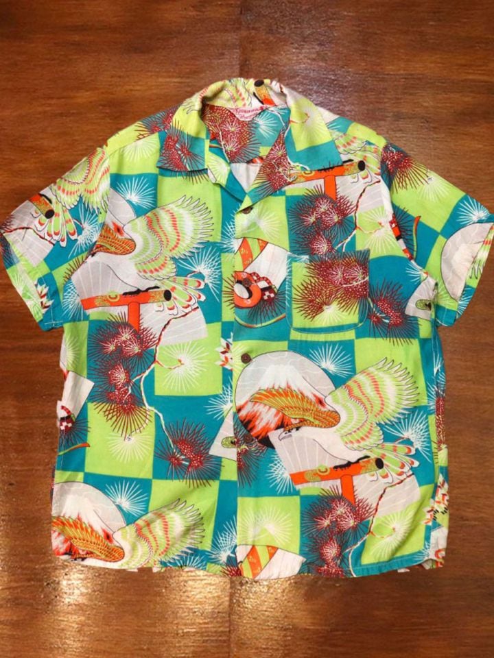 1950s HAWAIIAN SHIRT , Size  M