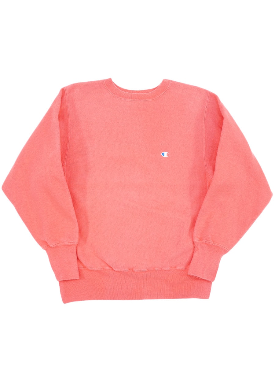 チャンピオン リバースウィーブ 刺繍タグ ピンク Lサイズ USA製 90s Champion Reverse Weave Sweatshirt ピンク L