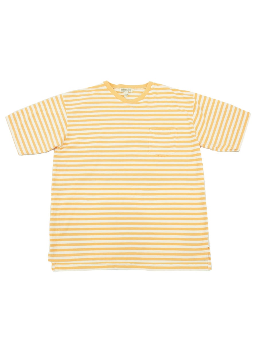 90's BANANA REPUBLIC ボーダー 鹿の子 ポケットTシャツ 表記(XL) 