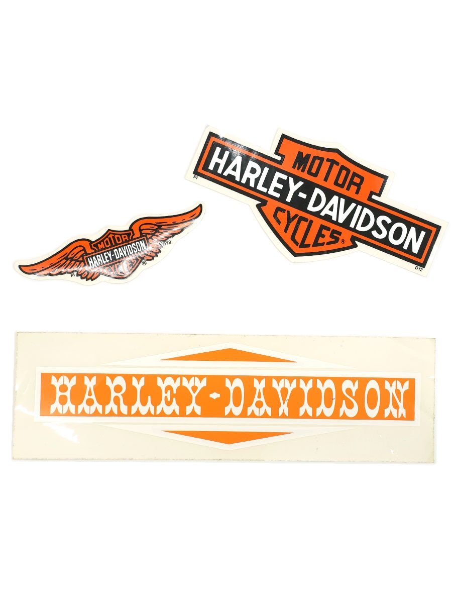 80's～ ''HARLEY-DAVIDSON'' ステッカー 3枚セット