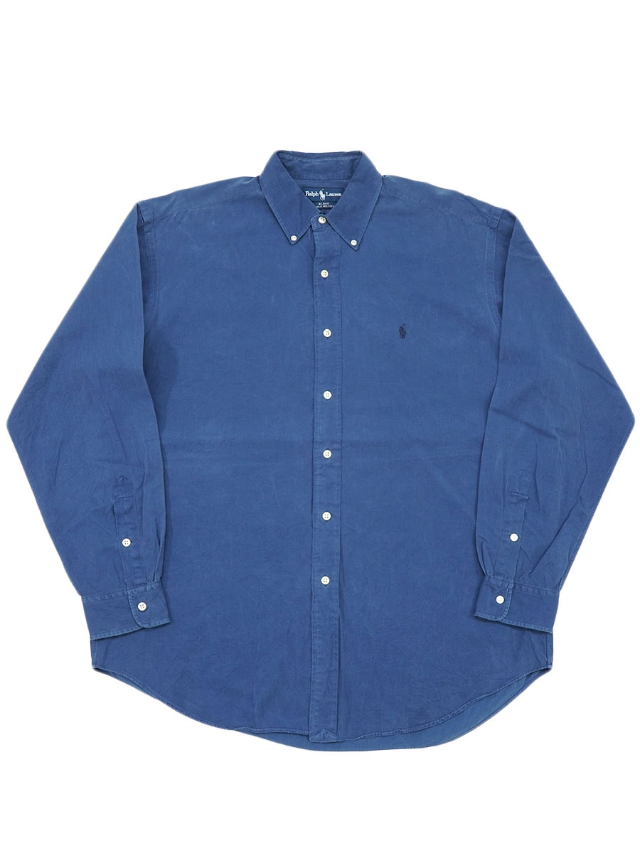 90s Ralph Lauren ネイビー 長袖ボタンダウンシャツ　BLAKE Ralph Lauren ラルフローレン BLAKE 長袖 ボタンダウンシャツ
