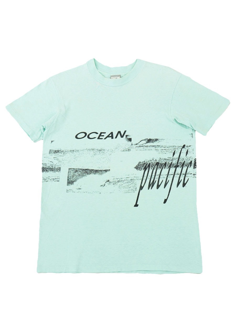 90's OCEAN PACIFIC ''WAVE'' サーフTシャツ 実寸(XS位) USA製