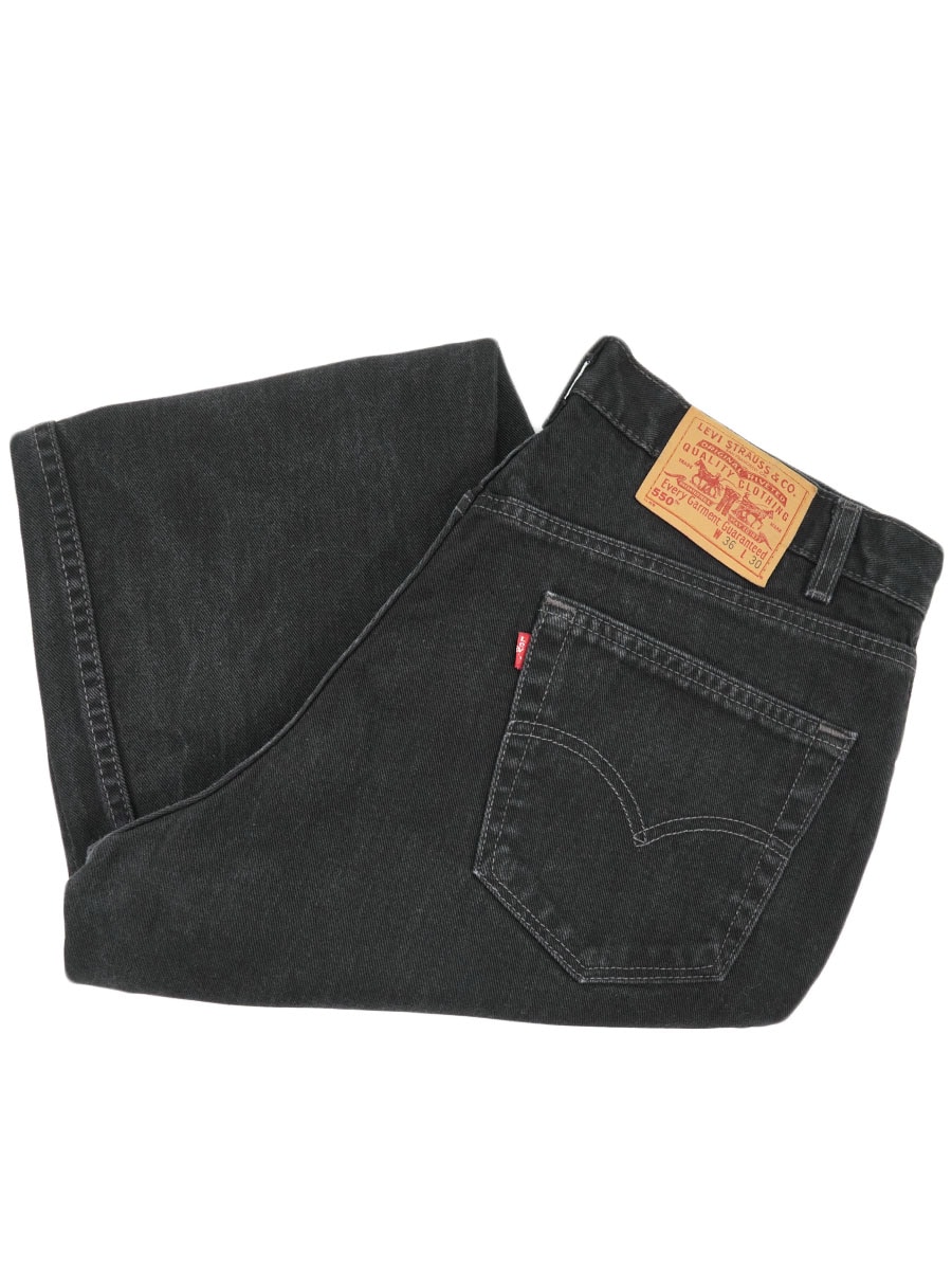 90s USA製 Levi's 550 キッズサイズ 6 ブラック デニムパンツ 90's Levi's 550 ブラックデニムパンツ 表記(36x30) USA製