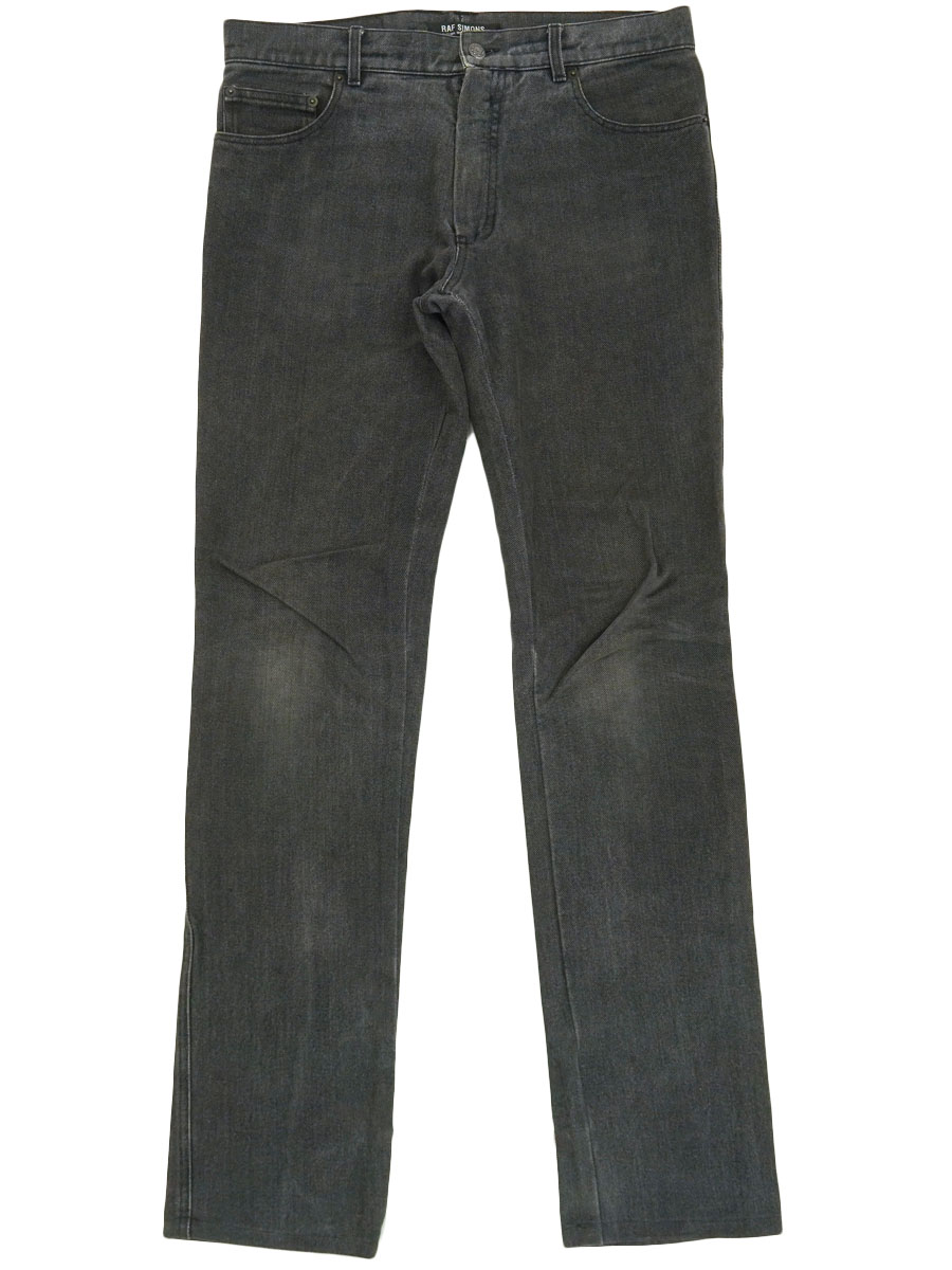 RAF SIMONS 04/05AW BLACK DENIM PANTS 表記(48) | すべての商品