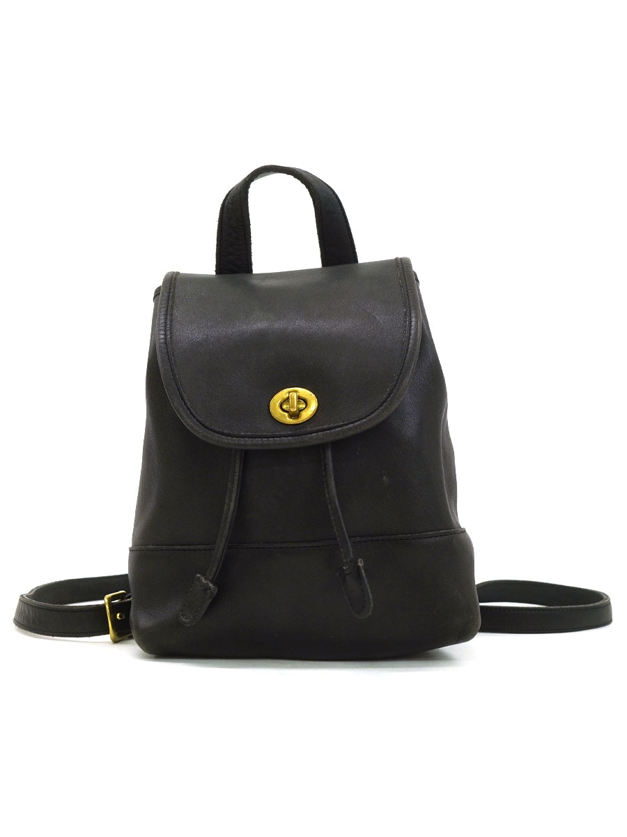 COACH レザー リュックサック ブラック USA製 | すべての商品