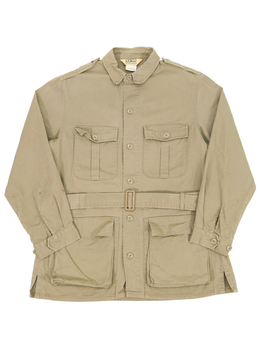 80's L.L.Bean サファリジャケット カーキ 表記(M) USA製