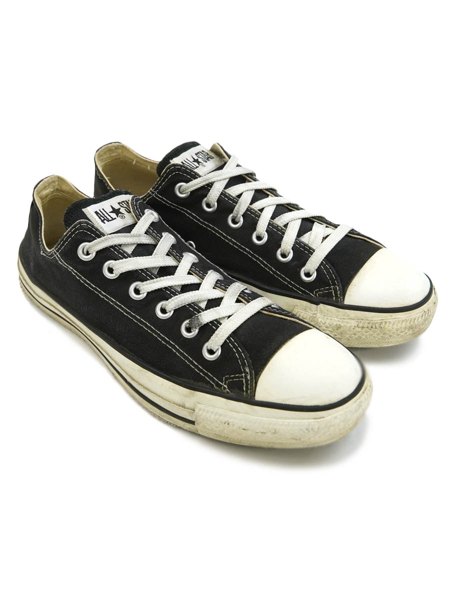 90s USA製 コンバース オールスター ブラック 8 1/2 27cm converse（コンバース） ALL STAR（オールスター）ox ブラック